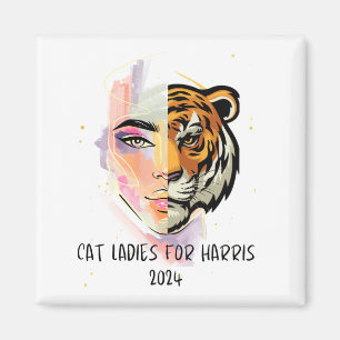 Imã Cat Ladies para Harris 2024