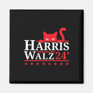 Imã Cat Lady For Kamala Harris Tim Walz Vp 2024