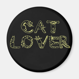 Imã Cat Lover no Cat Font