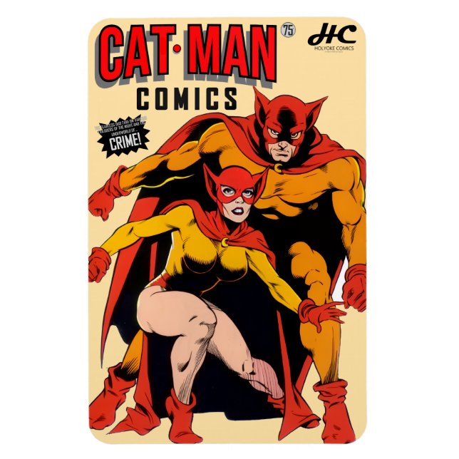 Ímã CAT-MAN Comics Retro Magnet (Vertical)