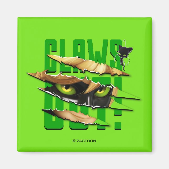 Imã Cat Noir & Plagg | Fora de Garras (Frente)