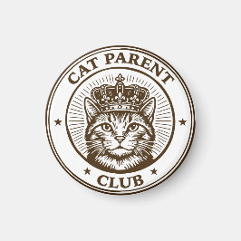 Imã Cat Parent Club – For Humans Owned by Cats