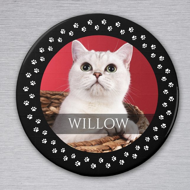 Imã Cat Photo Magnet - Personalized Pet Keepsake (Criador carregado)
