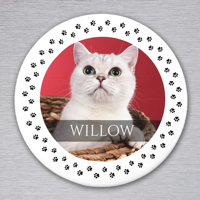 Imã Cat Photo Magnet - Personalized Pet Keepsake (Criador carregado)
