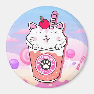 Imã Cat Puccino Magnet