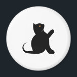 Imã Cat Say Hello<br><div class="desc">Um gato dizendo olá é um design de gato que olha para você quando você veste o produto,  dando a impressão de que ele está falando com você,  divirta-se com seu futuro amigo,  🐱</div>