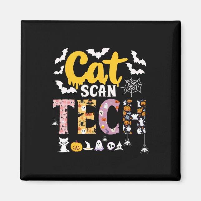 Imã Cat Scan Ct Rad Tech Halloween Costume Spider (Frente)