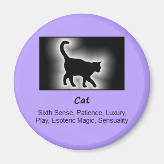 Imã Cat Totem Animal Spirit Significa (Frente)