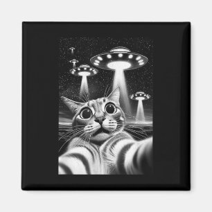 Imã Cat Ufo _ Memória De Invasão Engraçada Cat Ufo