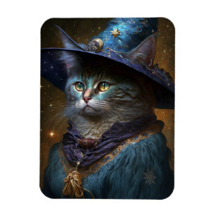 Ímã Cat Witch Fantasy Art