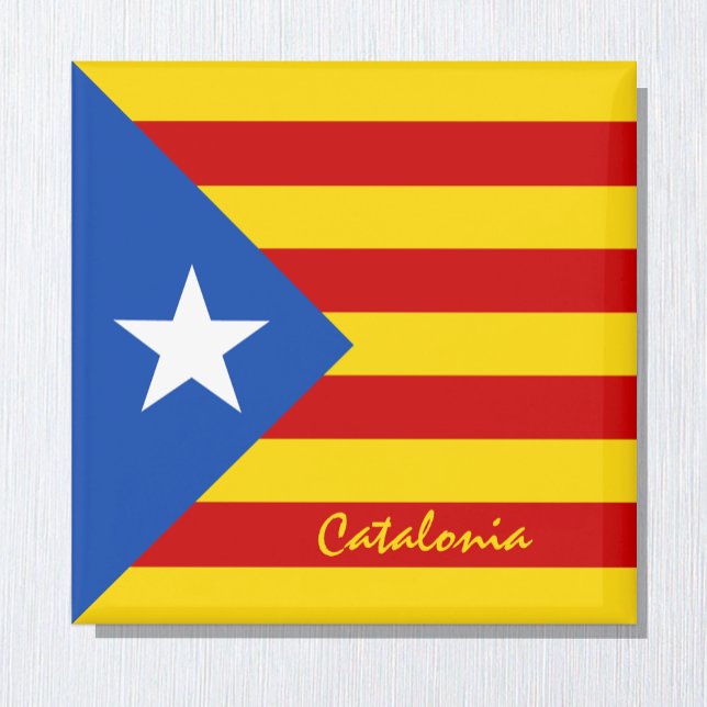 Imã Catalonia Flag & Catalan - La Senyera Estelada (Criador carregado)
