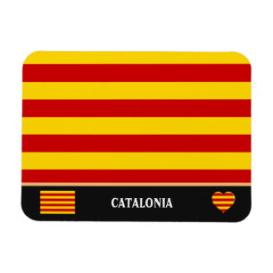 Ímã Catalonia Flag & Catalan - Moda La Senyera