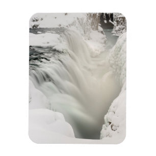 Ímã Catarata Godafoss, inverno, Islândia