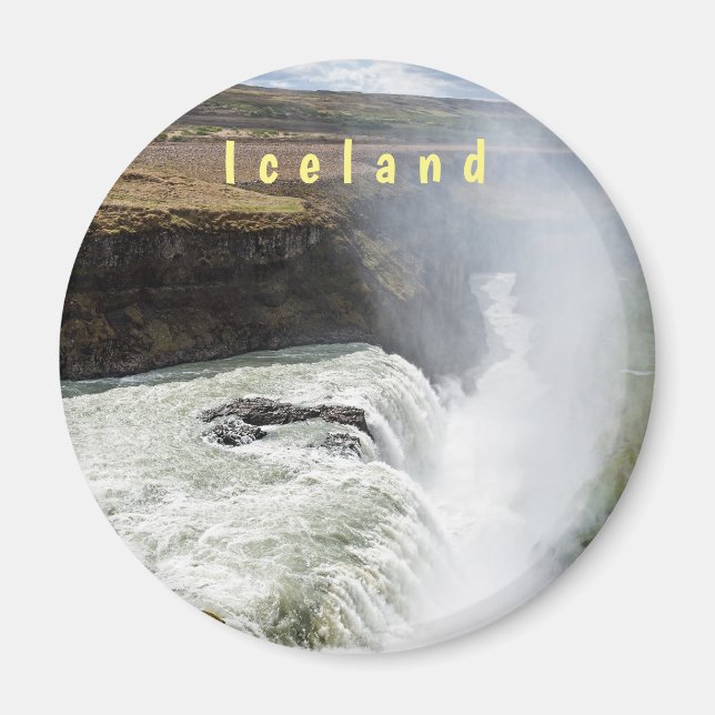 Imã Catarata Gullfoss - sudoeste da Islândia (Frente)