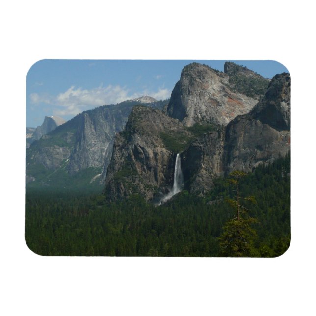 Ímã Cataratas Bridalveil e Half Dome em Yosemite (Horizontal)
