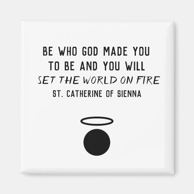 Imã Catarina de Siena Quote Magnet (Frente)