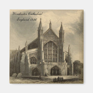 Imã Catedrais da Inglaterra: Winchester 1836 Magnet
