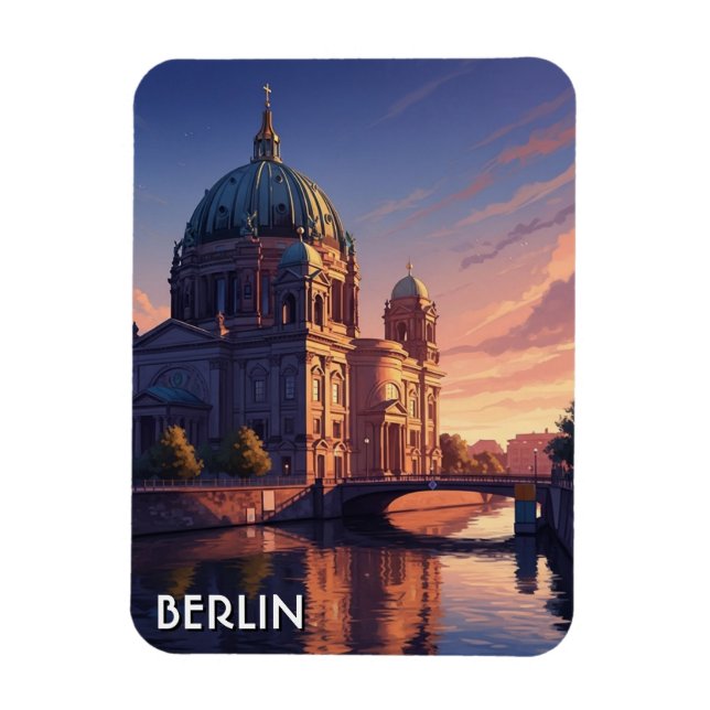 Ímã Catedral de Berlim Viagem Alemanha (Vertical)