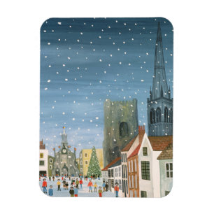 Ímã Catedral de Chichester uma cena da neve