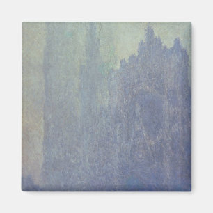 Imã Catedral de Claude Monet Rouen, tempo nevoento