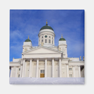 Imã Catedral De Helsínquia (Tuomiokirkko) No Inverno