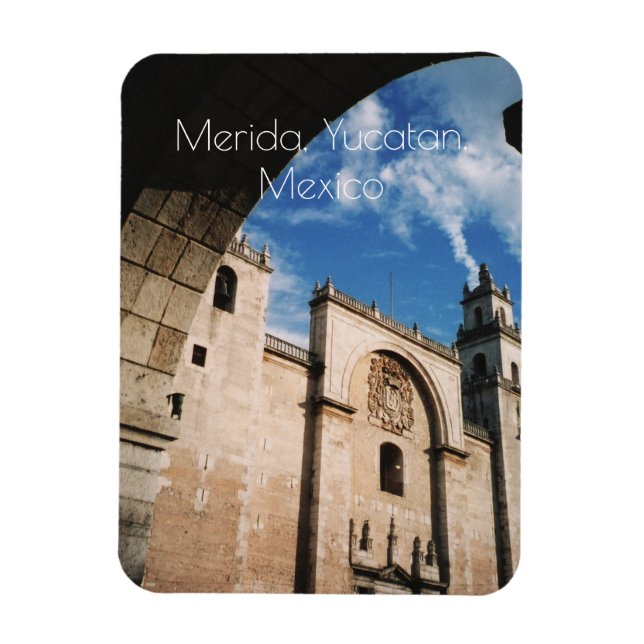 Ímã Catedral de Merida, Yucatan, México (Vertical)