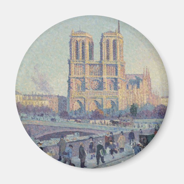 Imã Catedral de Notre Dame Paris Pintura Clássica Fran (Frente)