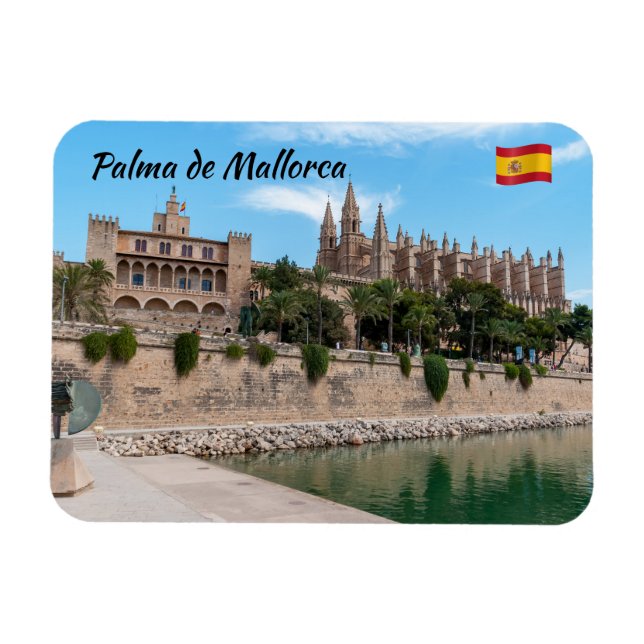 Ímã Catedral de Palma de Mallorca e Almudaina (Horizontal)