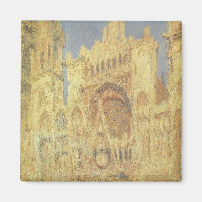 Imã Catedral de Rouen, Sunset por Claude Monet (Frente)