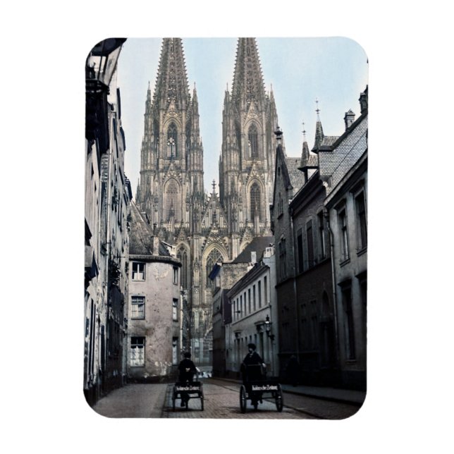 Ímã Catedral de Rua Peter Colônia Alemanha 1910 (Vertical)