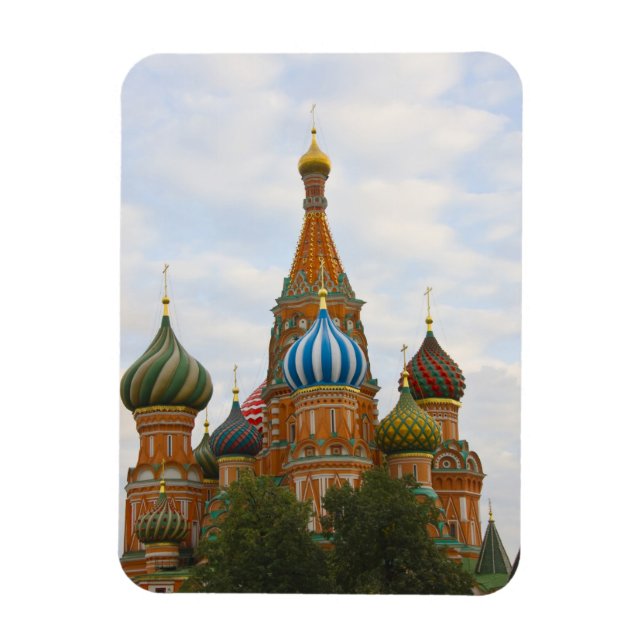 Ímã Catedral de São Basílio na Praça Vermelha, Moscou (Vertical)