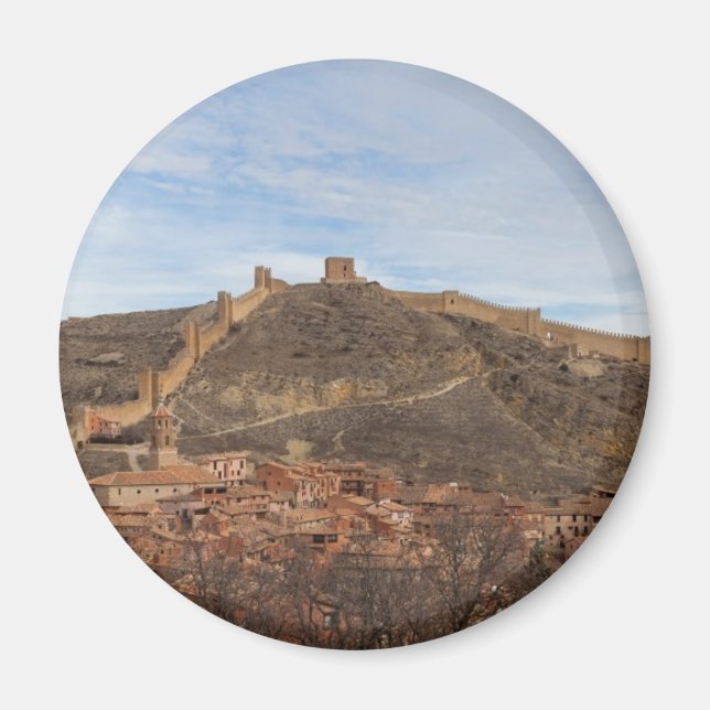 Imã Catedral e muros da cidade de Albarracín, Espanha  (Frente)