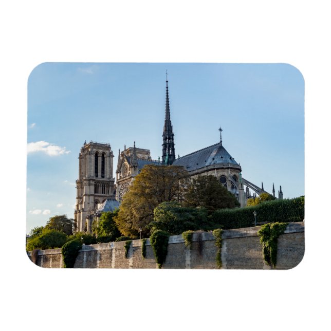 Ímã Catedral Famosa de Notre Dame de Paris - França (Horizontal)