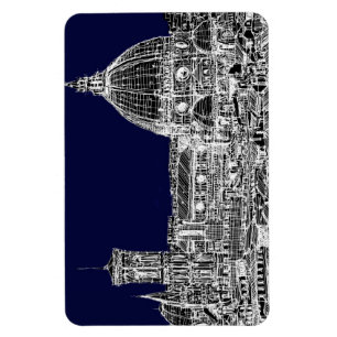 Ímã Catedral Florença do marinho