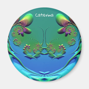 Imã CATERINA ~ Rosa de Miniatura Personalizada ~