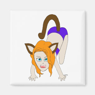 Imã catgirl chibi