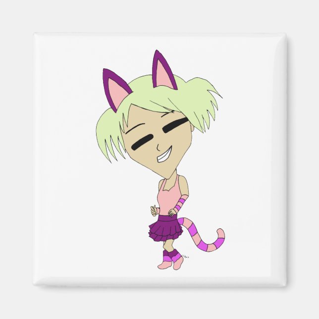 Imã catgirl chibi (Frente)