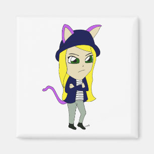 Imã catgirl chibi