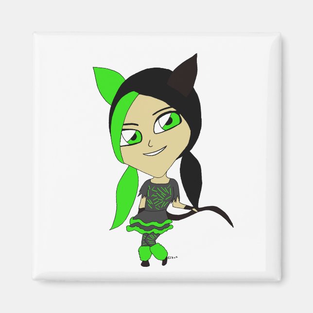 Imã catgirl chibi (Frente)
