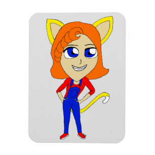 Ímã catgirl chibi