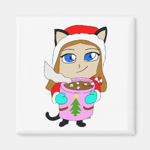 Imã catgirl chibi  