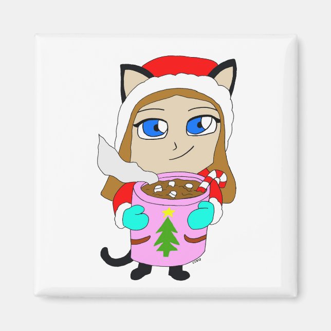 Imã catgirl chibi (Frente)