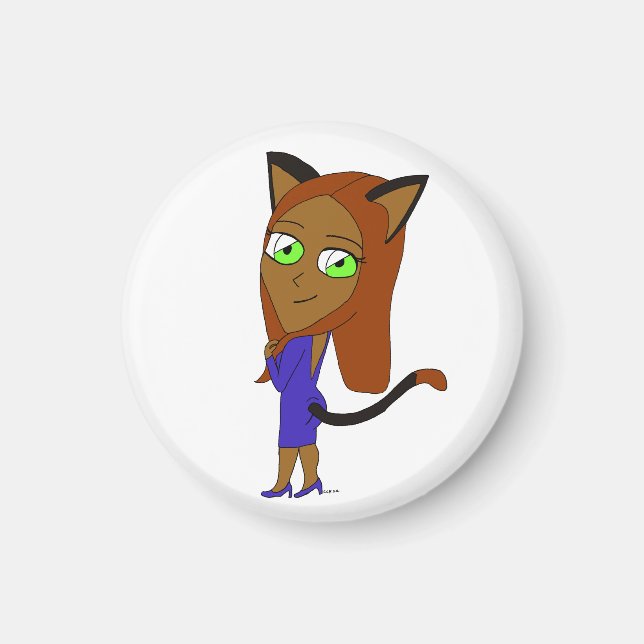 Imã catgirl chibi (Frente)