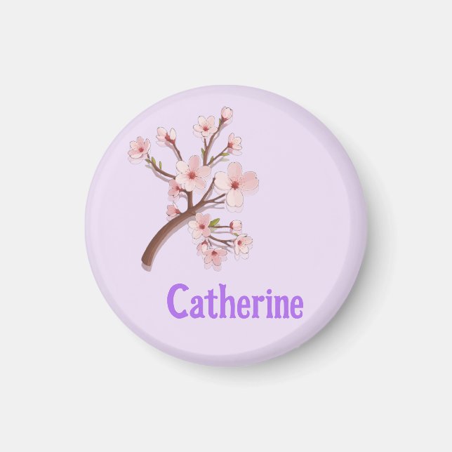 Imã Catherine Sakura Blossom Branch Heart (Frente)