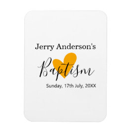 Ímã Catholic baptism kids modern simple QR minimal