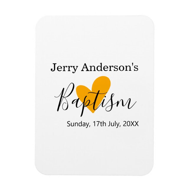 Ímã Catholic baptism kids modern simple QR minimal (Vertical)