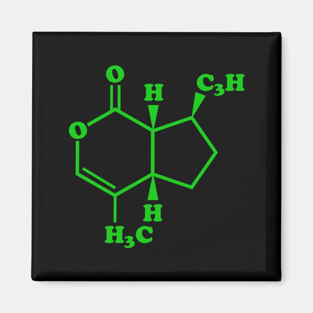 Imã Catnip Nepetalactona Fórmula Química Molecular (Frente)