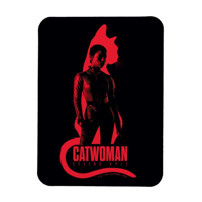 Ímã CatWomen Selina Kyle Cat Silhouette (Vertical)