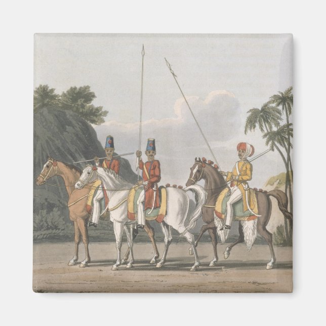 Imã Cavalaria Irregular, Exército Bengala 1817, placa  (Frente)