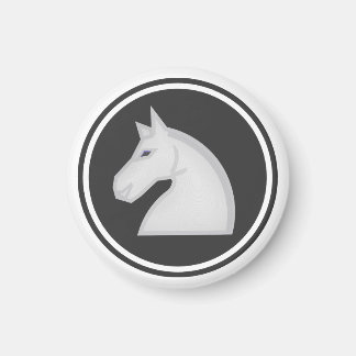 Imã Cavaleiro Branco Chess Piece